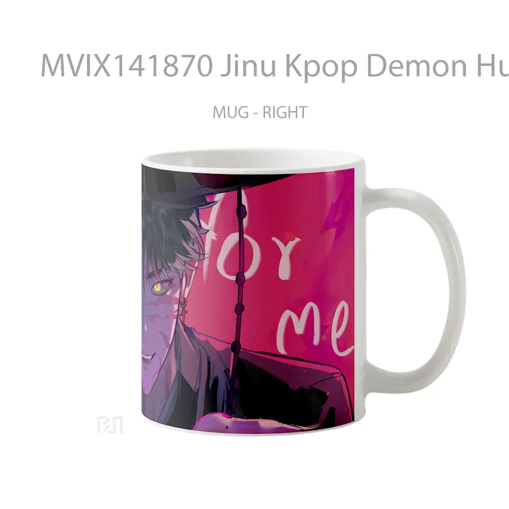 Mug Jinu Kpop Demon Hunters Gelas Keramik Unik - All-side / Desain