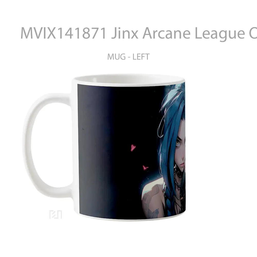 Mug Jinx Arcane League Of Legends Cangkir Gamer - All-side / Desain