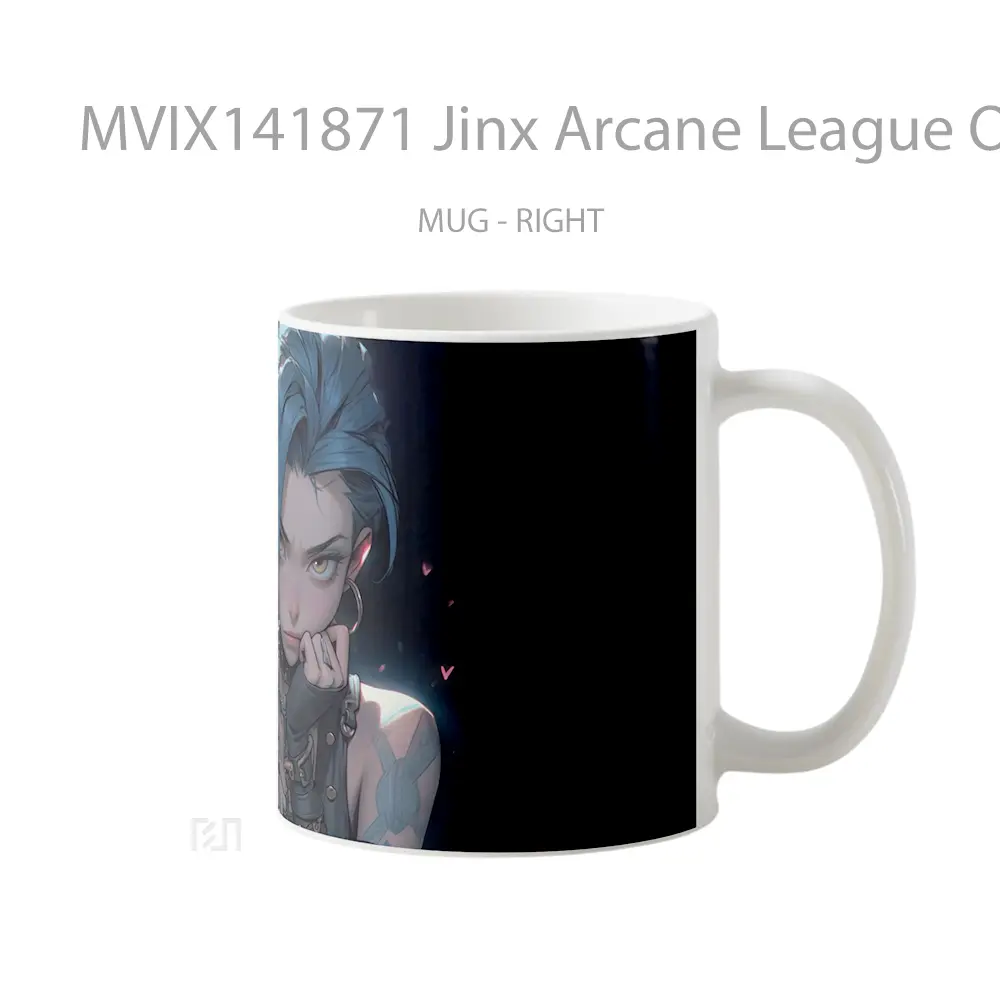 Mug Jinx Arcane League Of Legends Cangkir Gamer - All-side / Desain