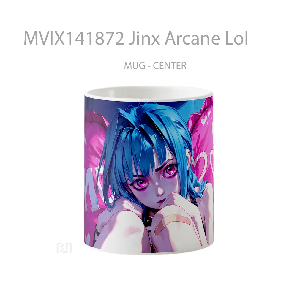Mug Jinx Arcane Lol Cangkir Gamer