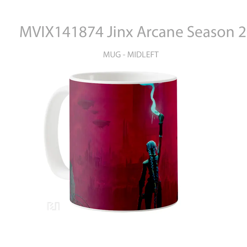 Mug Jinx Arcane Season 2 Poster Gelas Pemandangan Alam - All-side / Desain