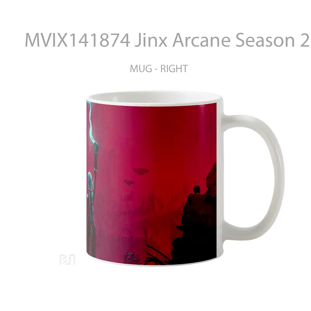 Mug Jinx Arcane Season 2 Poster Gelas Pemandangan Alam - All-side / Desain