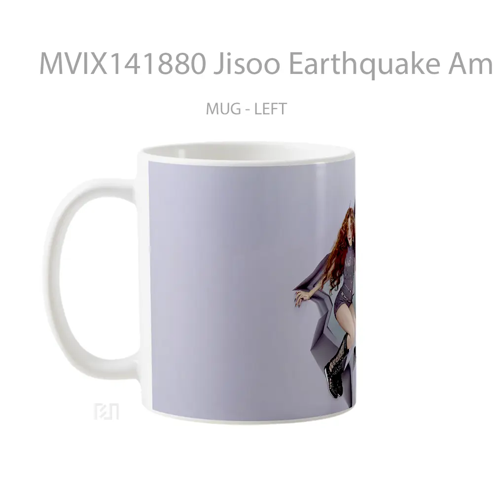 Mug Jisoo Earthquake Amortage Blackpink Gelas Keramik Unik - All-side / Desain