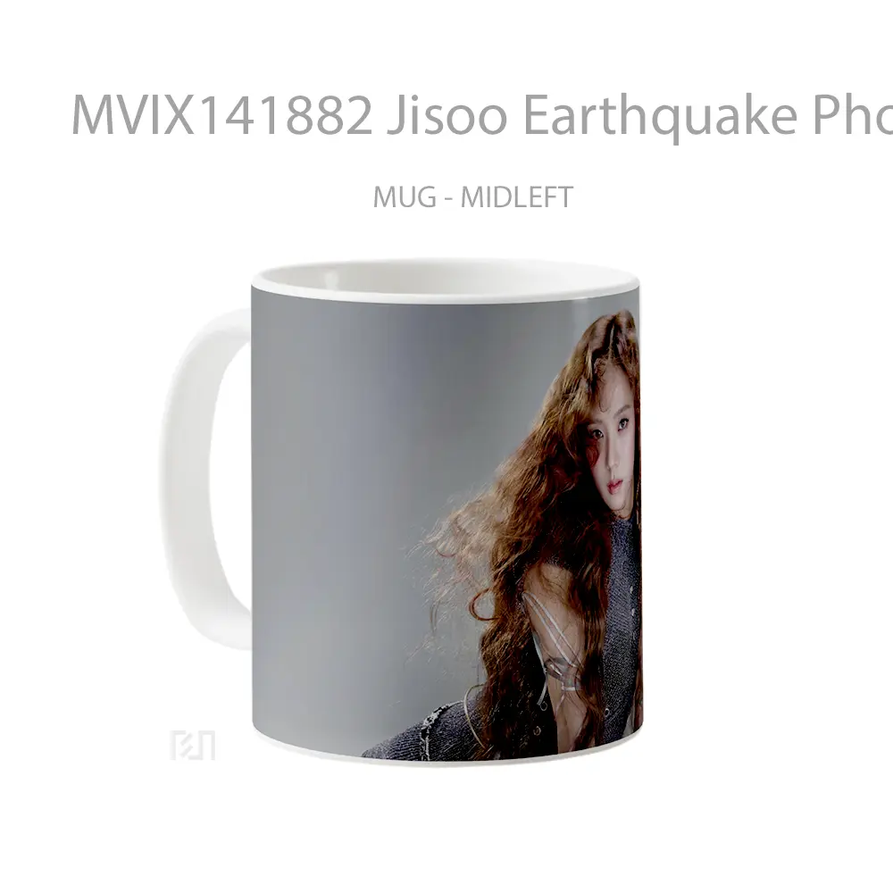 Mug Jisoo Earthquake Photo Blackpink Gelas Keramik Unik - All-side / Desain