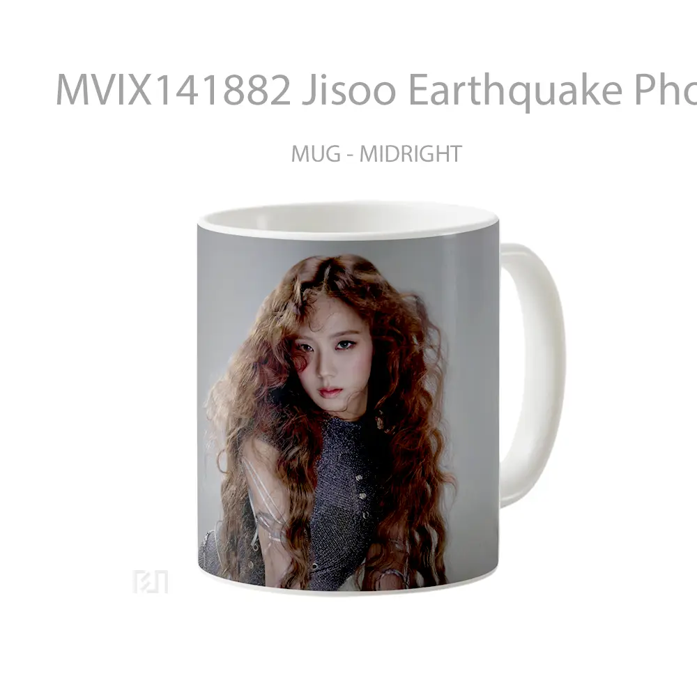 Mug Jisoo Earthquake Photo Blackpink Gelas Keramik Unik - All-side / Desain