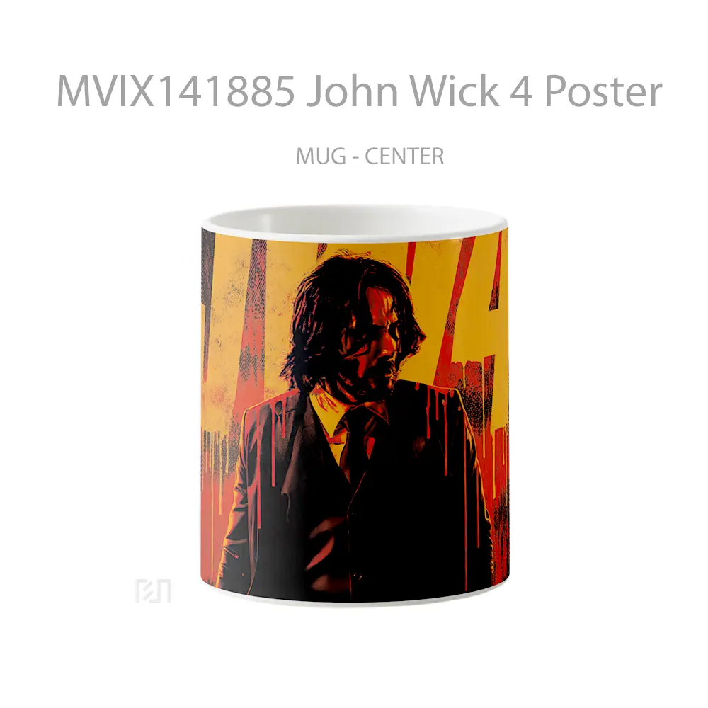 Mug John Wick 4 Poster Gelas Keramik Unik