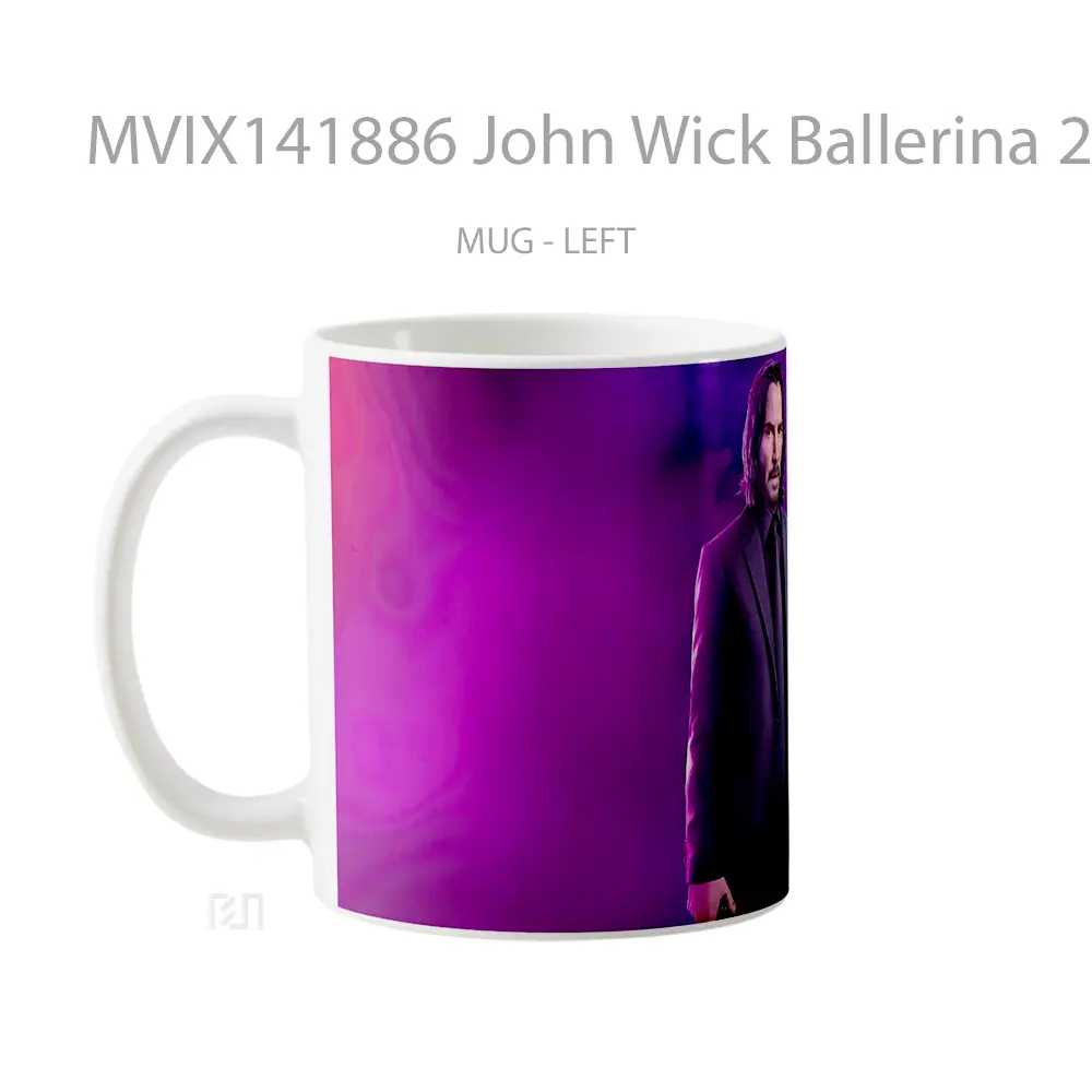 Mug John Wick Ballerina 2025 Movie Gelas Keramik Unik - All-side / Desain