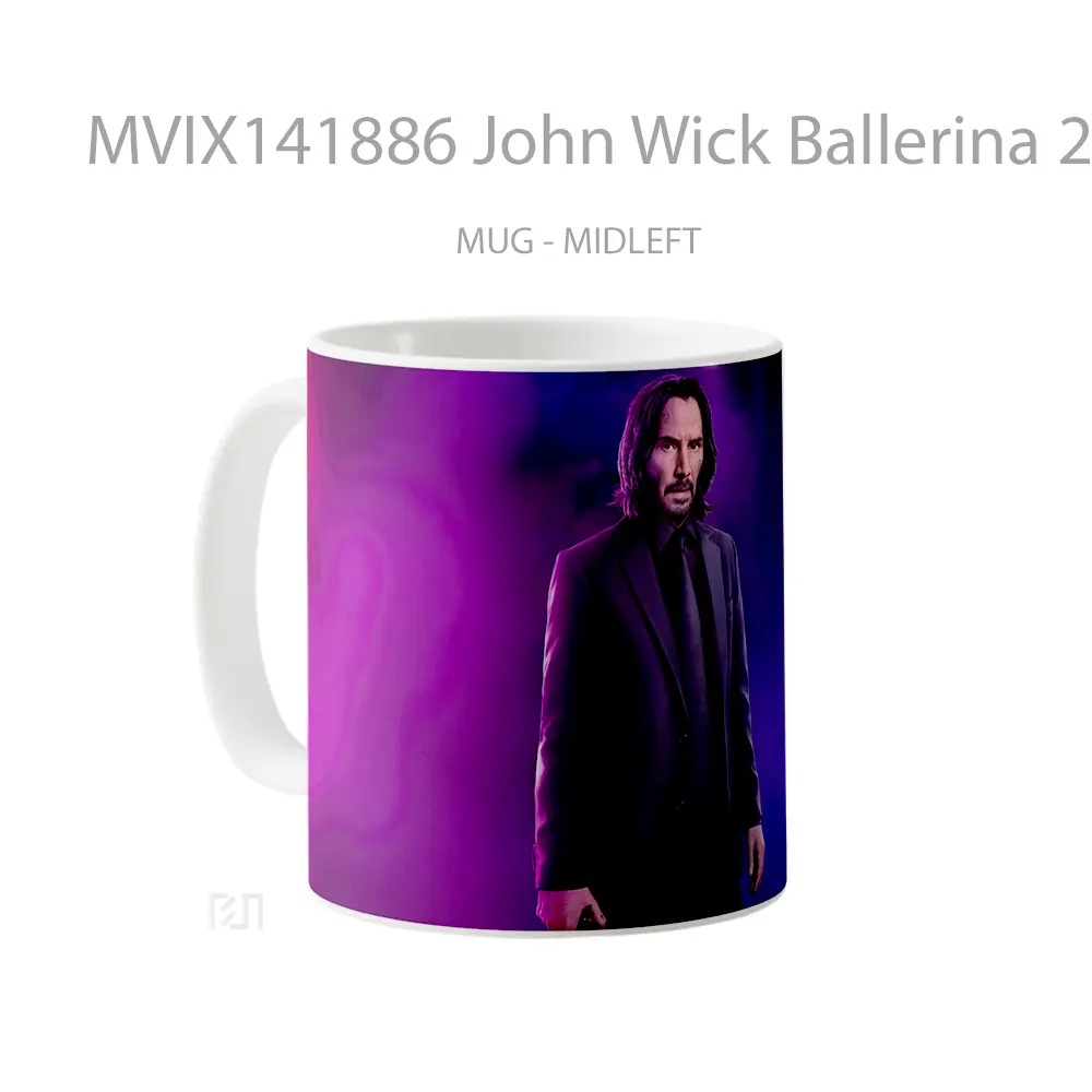 Mug John Wick Ballerina 2025 Movie Gelas Keramik Unik - All-side / Desain