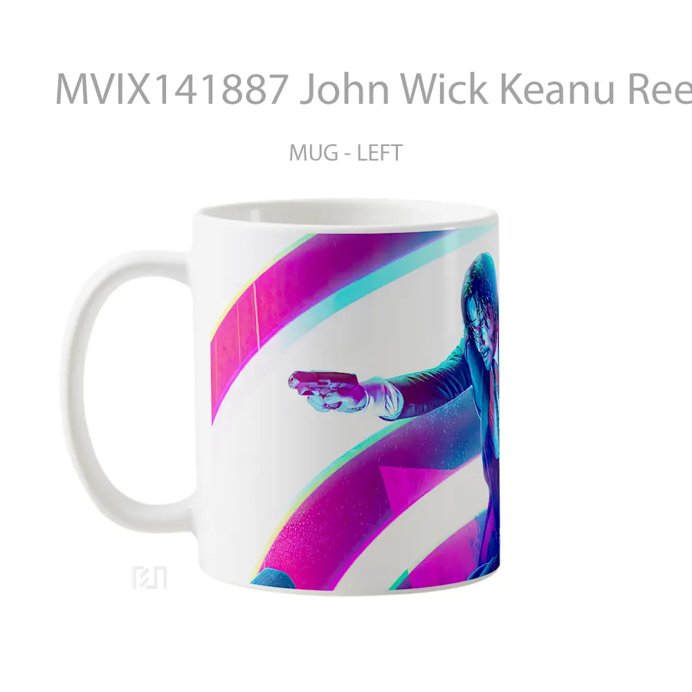 Mug John Wick Keanu Reeves Movie Gelas Keramik Unik - All-side / Desain