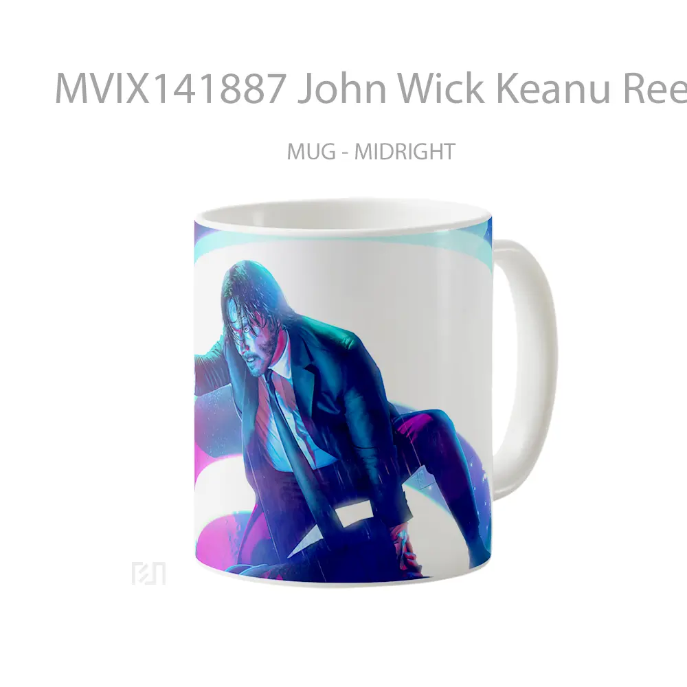 Mug John Wick Keanu Reeves Movie Gelas Keramik Unik - All-side / Desain