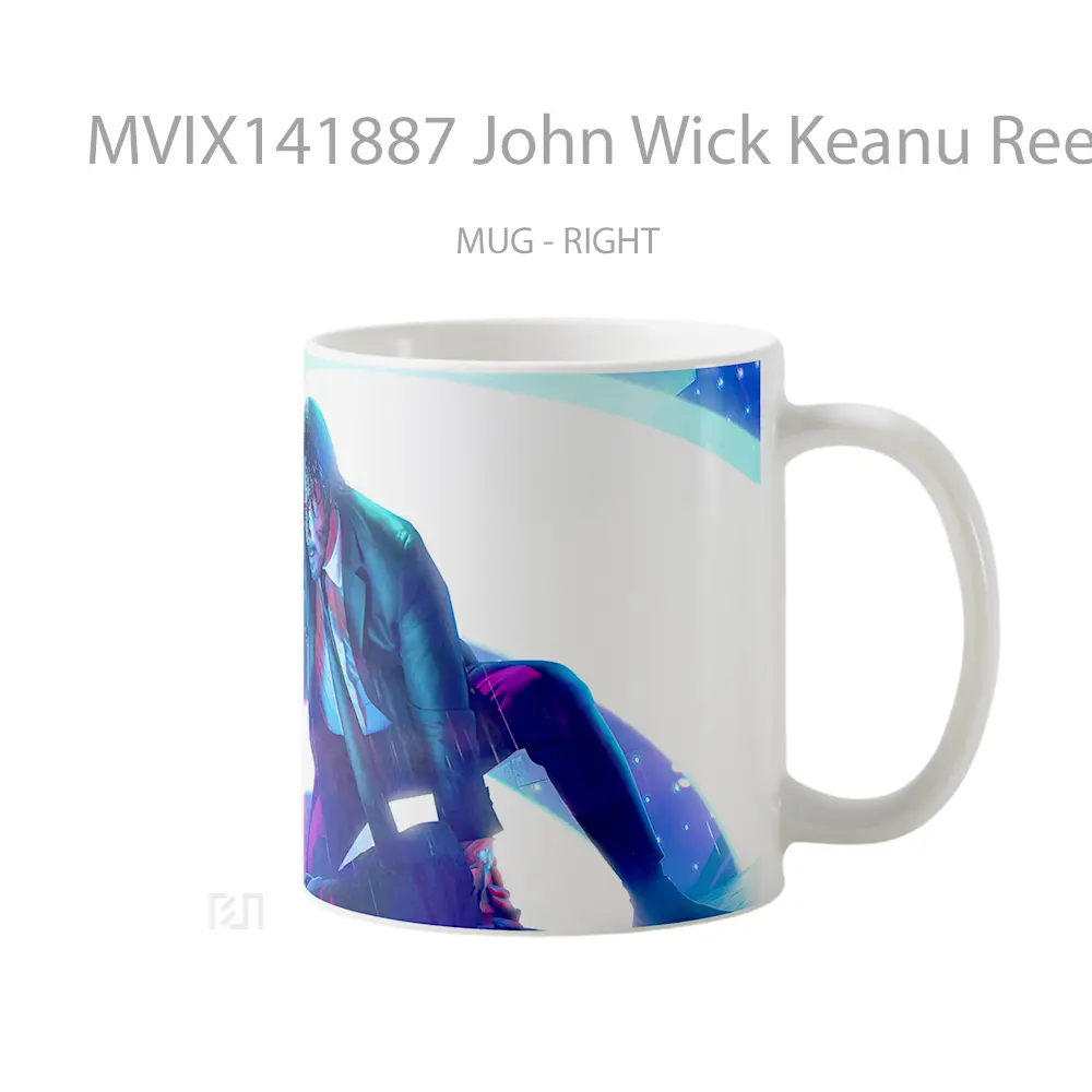 Mug John Wick Keanu Reeves Movie Gelas Keramik Unik - All-side / Desain