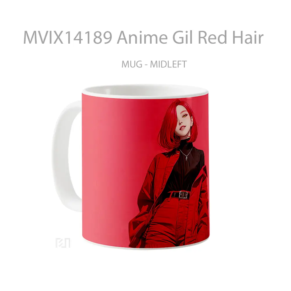 Mug Anime Gil Red Hair Cangkir Anime - All-side / Desain