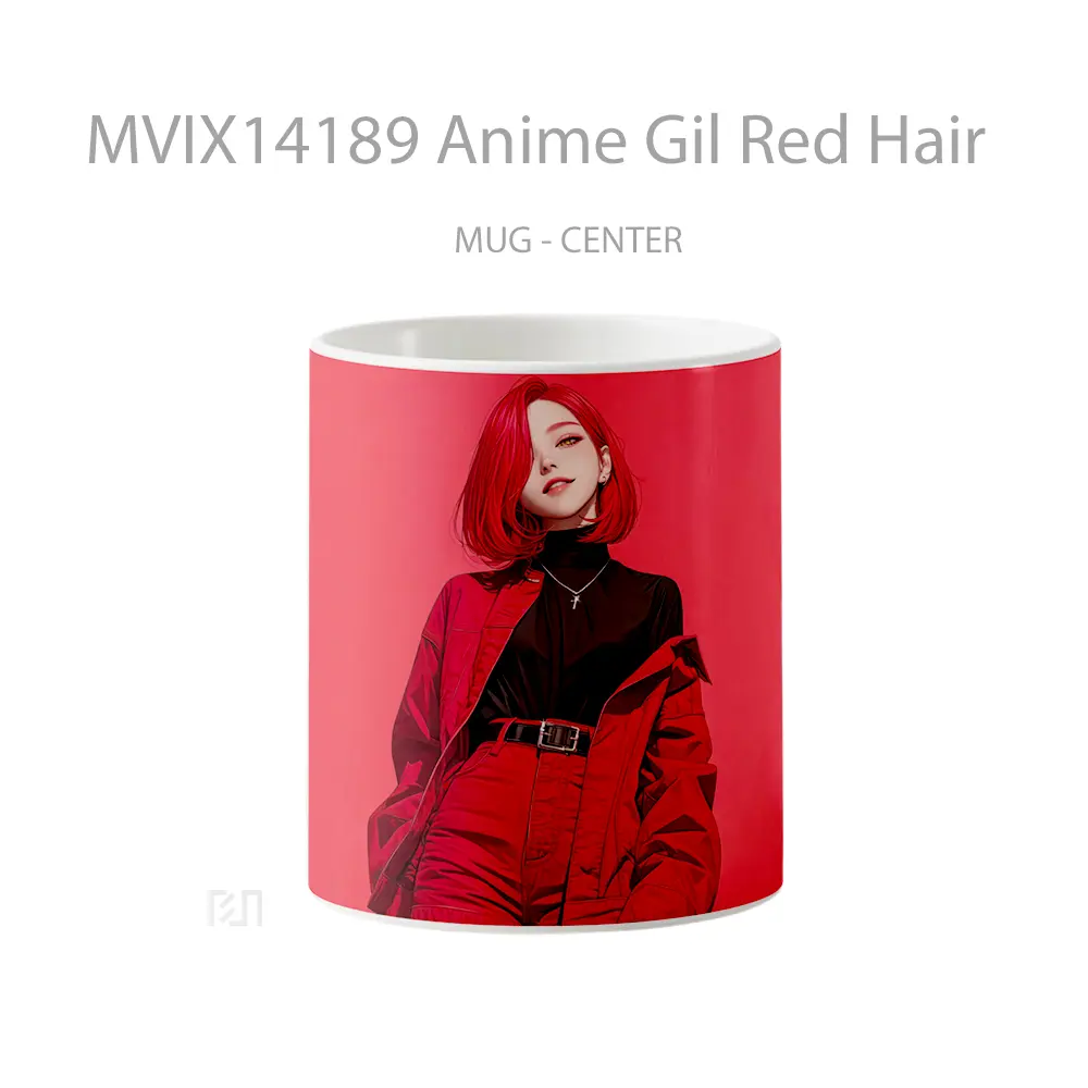 Mug Anime Gil Red Hair Cangkir Anime