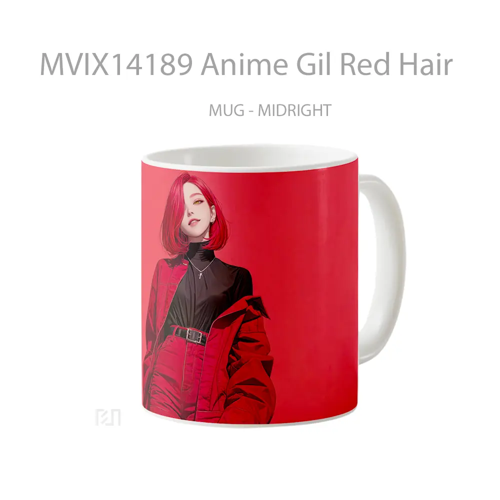 Mug Anime Gil Red Hair Cangkir Anime - All-side / Desain