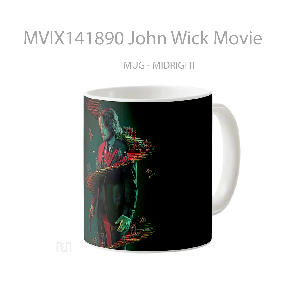 Mug John Wick Movie Gelas Keramik Unik - All-side / Desain