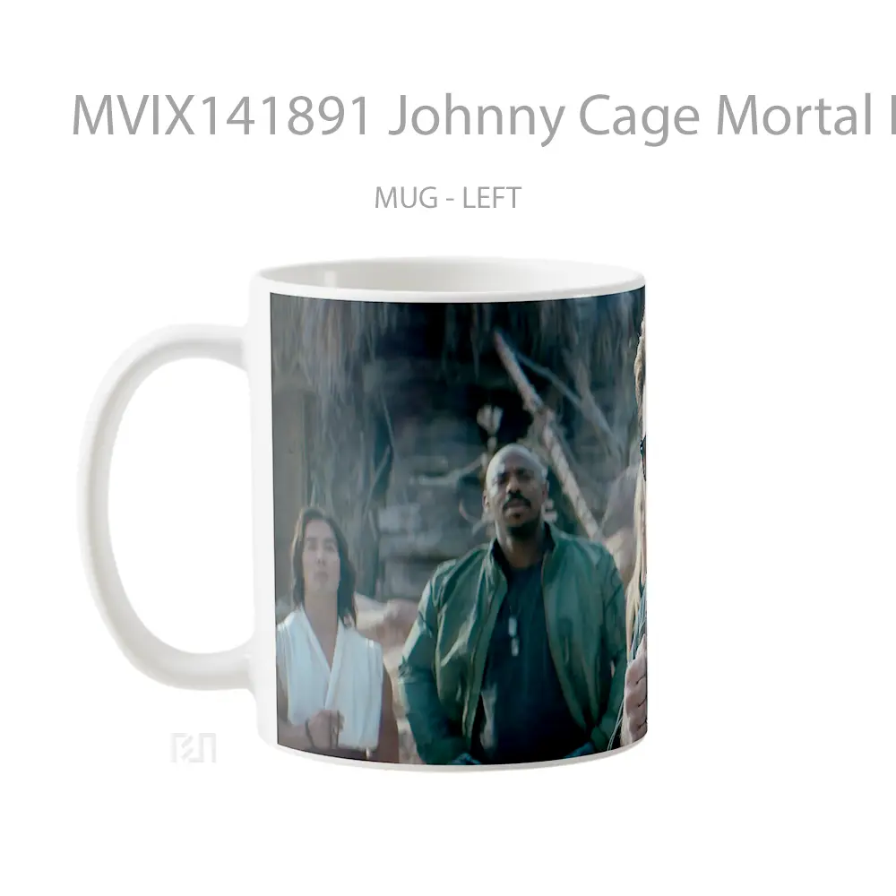 Mug Johnny Cage Mortal Kombat 2 Karl Urban Gelas Keramik Unik - All-side / Desain