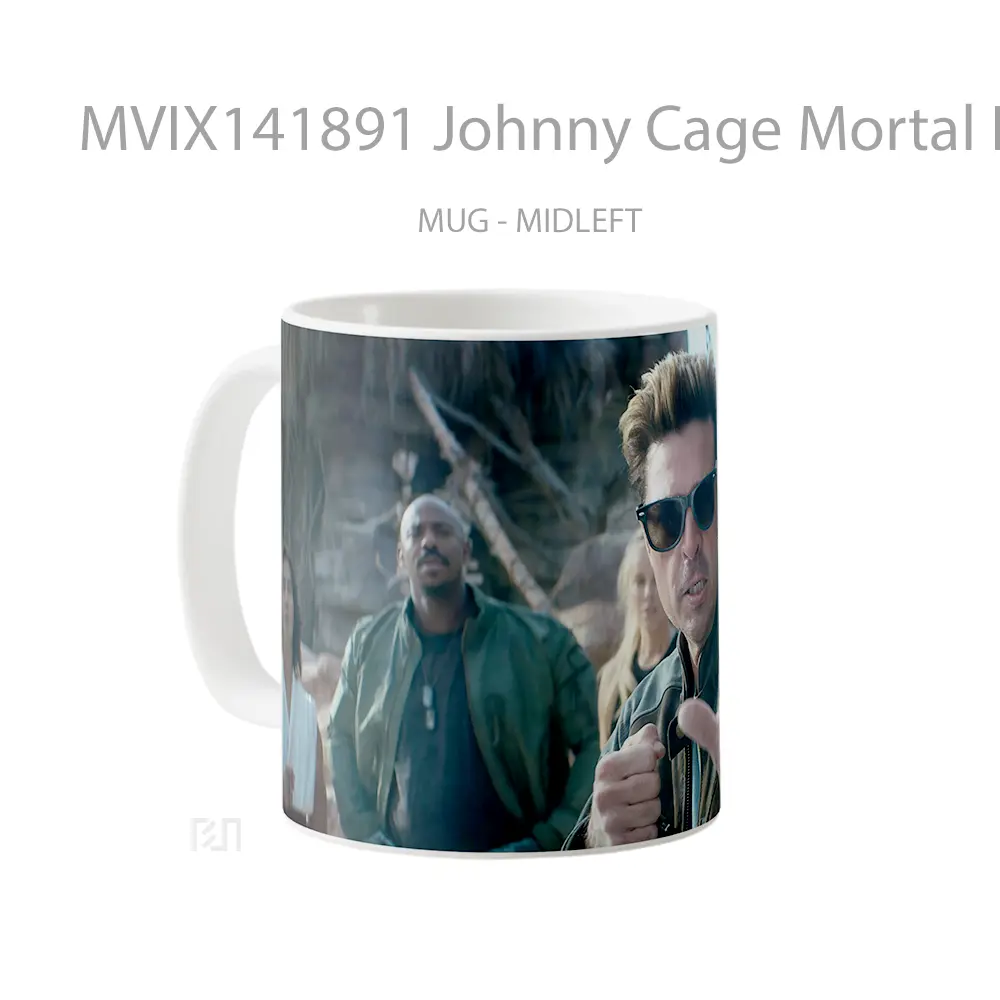 Mug Johnny Cage Mortal Kombat 2 Karl Urban Gelas Keramik Unik - All-side / Desain