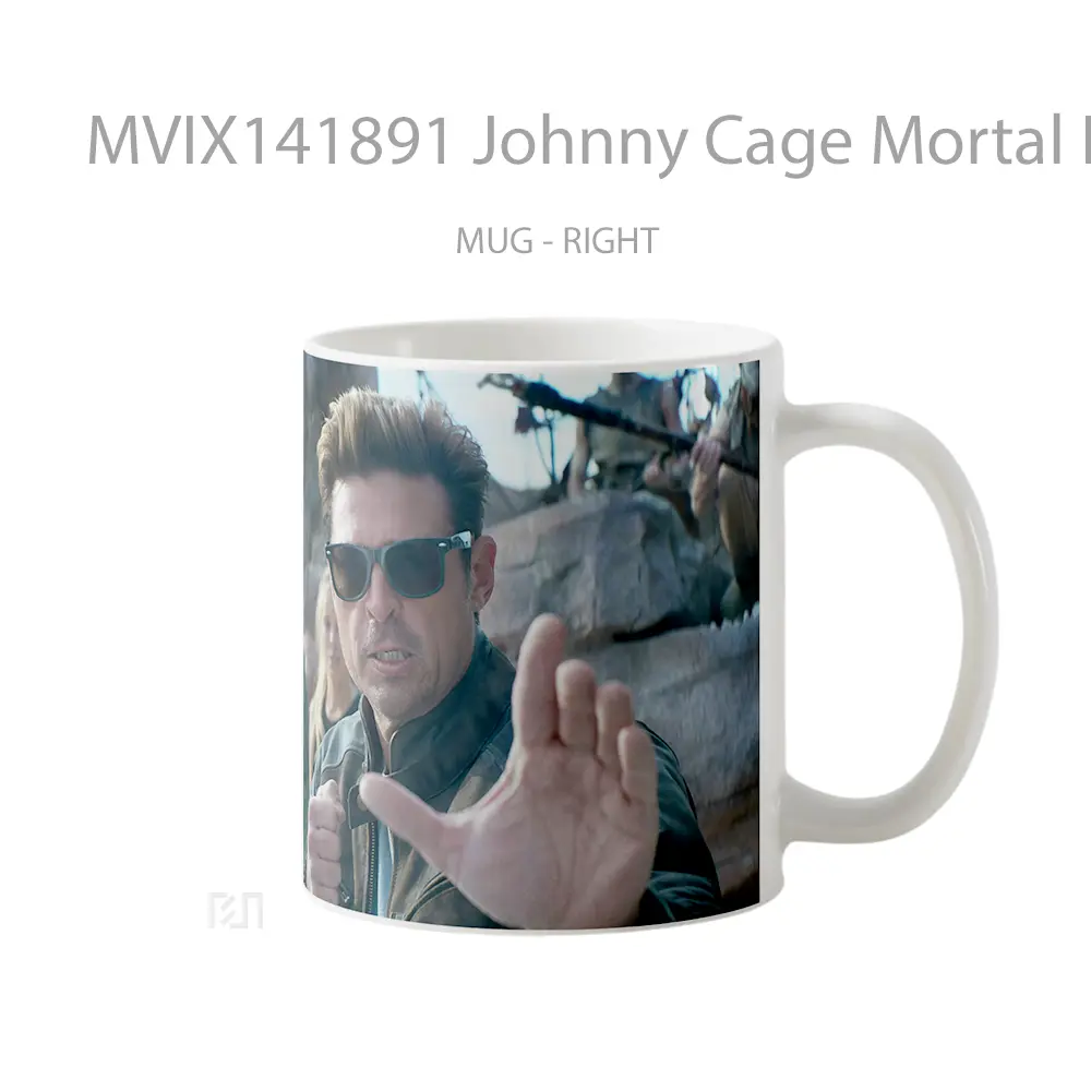 Mug Johnny Cage Mortal Kombat 2 Karl Urban Gelas Keramik Unik - All-side / Desain