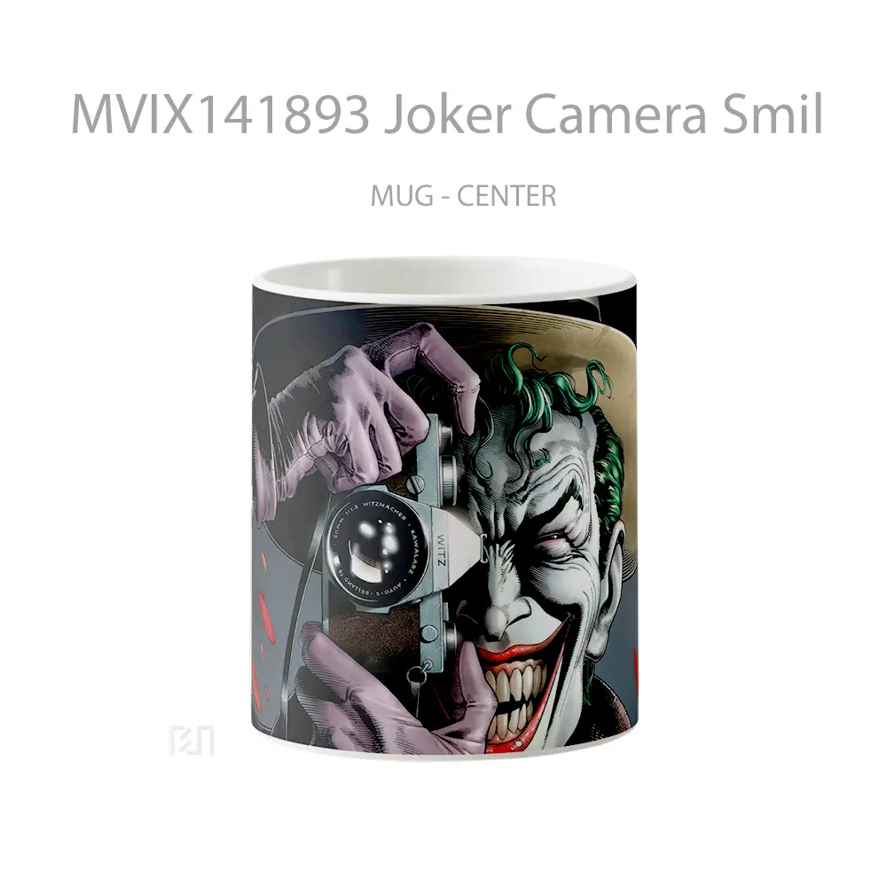 Mug Joker Camera Smil Gelas Keramik Unik