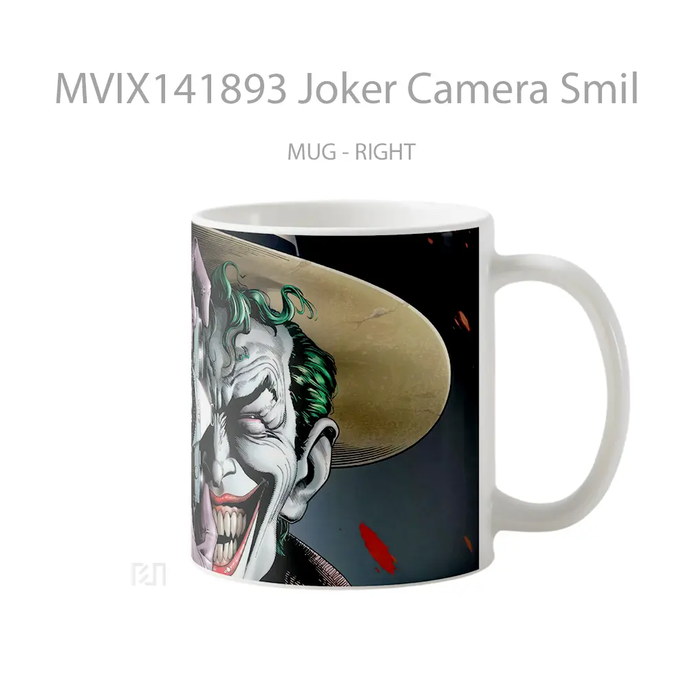 Mug Joker Camera Smil Gelas Keramik Unik - All-side / Desain