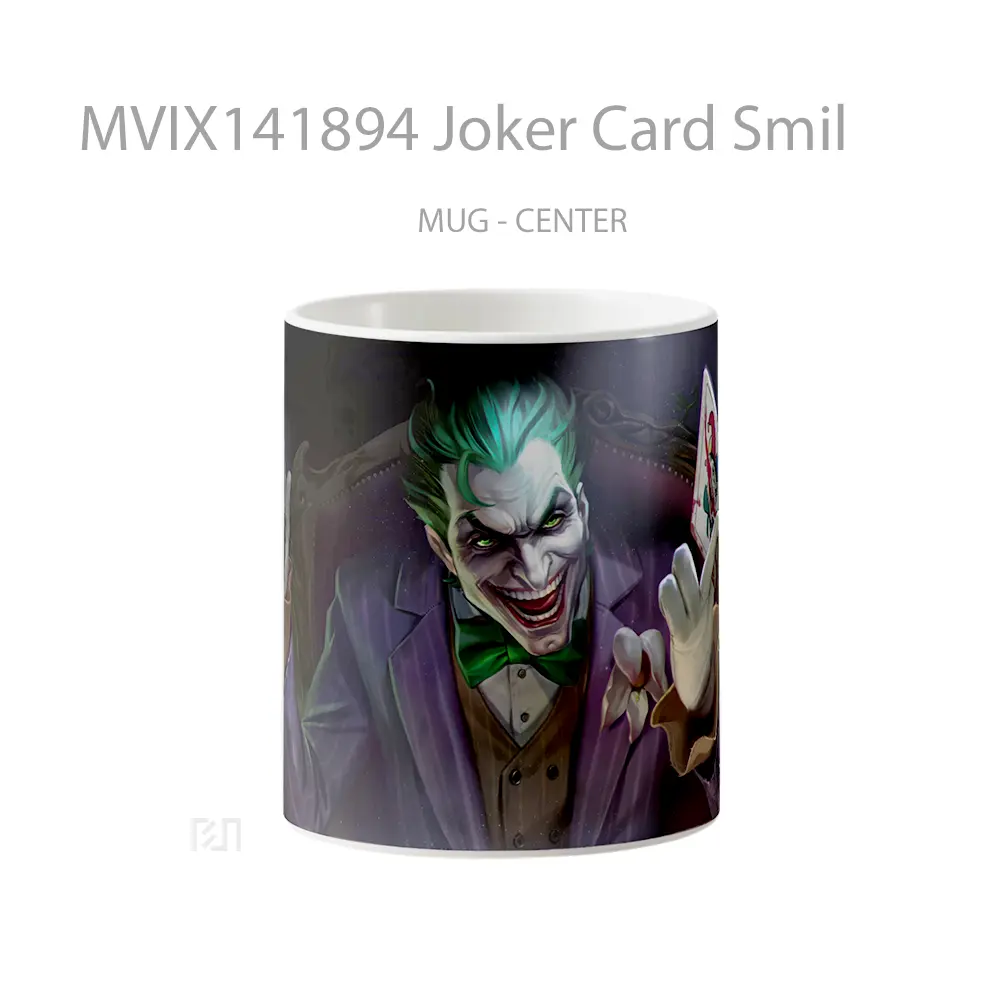 Mug Joker Card Smil Gelas Keramik Unik