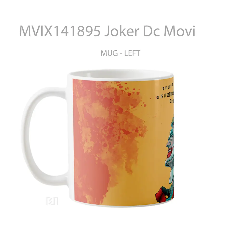 Mug Joker Dc Movi Gelas Superhero - All-side / Desain