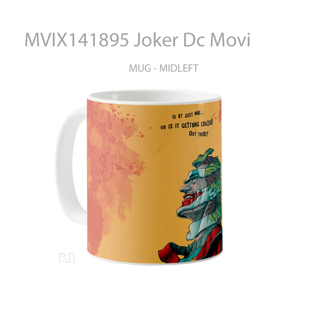 Mug Joker Dc Movi Gelas Superhero - All-side / Desain