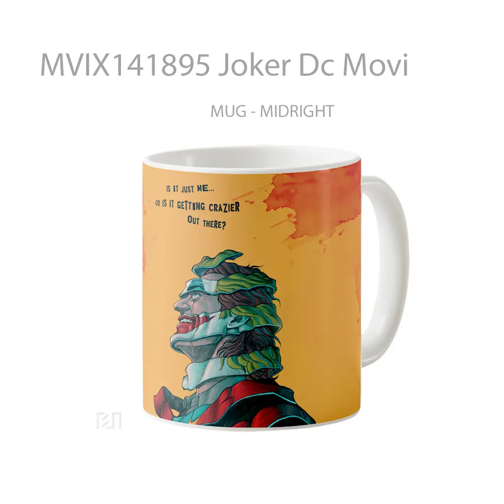 Mug Joker Dc Movi Gelas Superhero - All-side / Desain