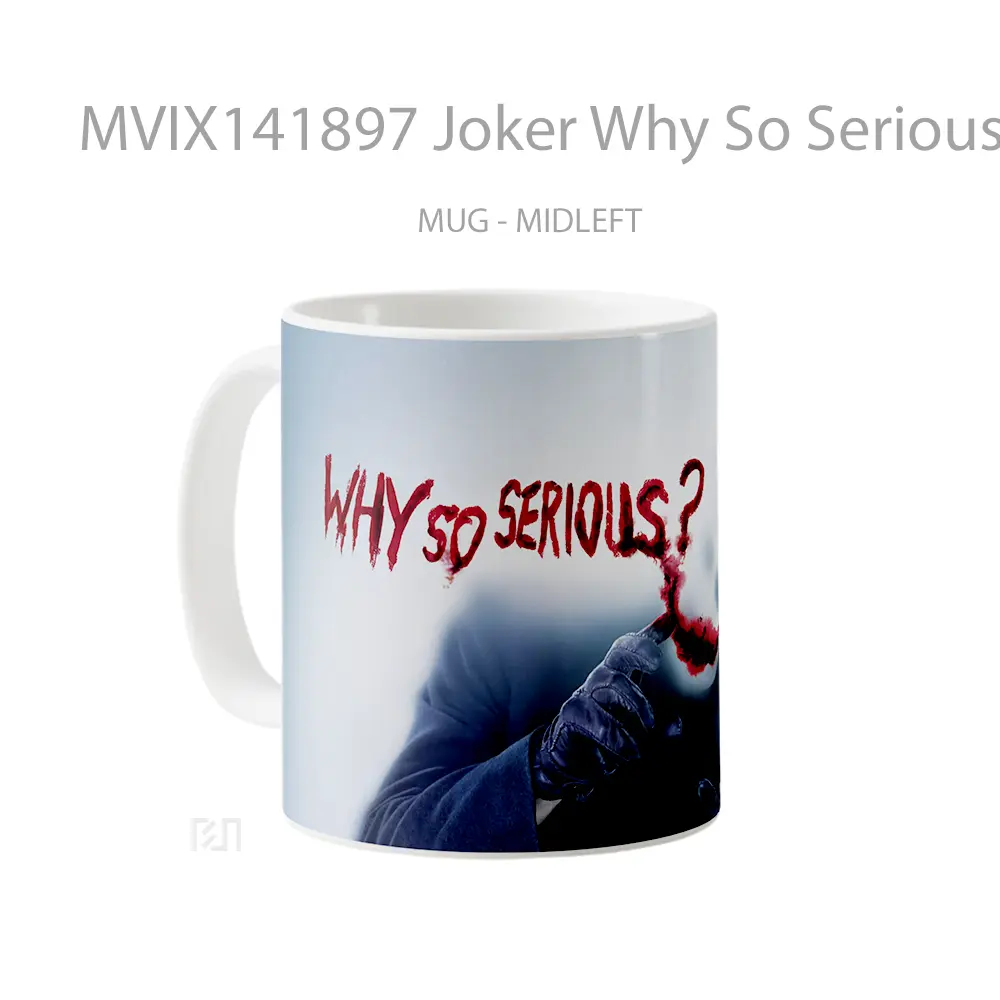 Mug Joker Why So Serious Movi Gelas Keramik Unik - All-side / Desain