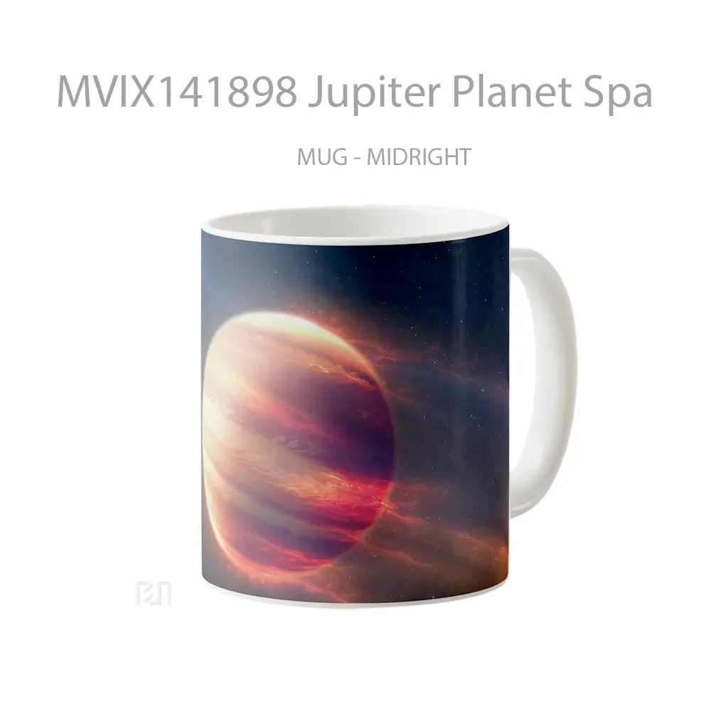 Mug Jupiter Planet Spa Gelas Keramik Unik - All-side / Desain