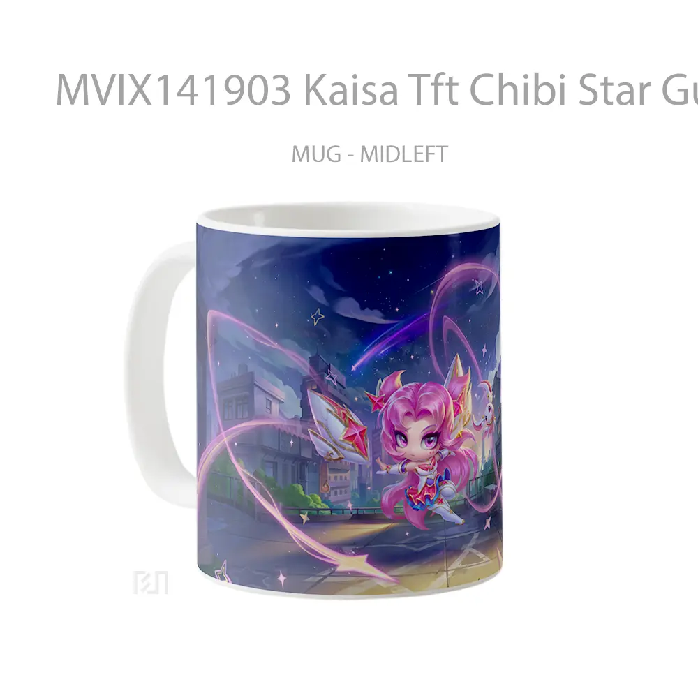 Mug Kaisa Tft Chibi Star Guardian Gelas Keramik Unik - All-side / Desain
