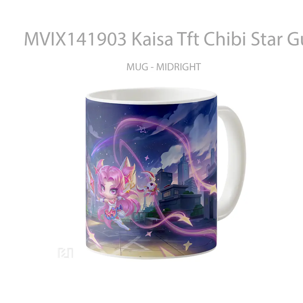 Mug Kaisa Tft Chibi Star Guardian Gelas Keramik Unik - All-side / Desain