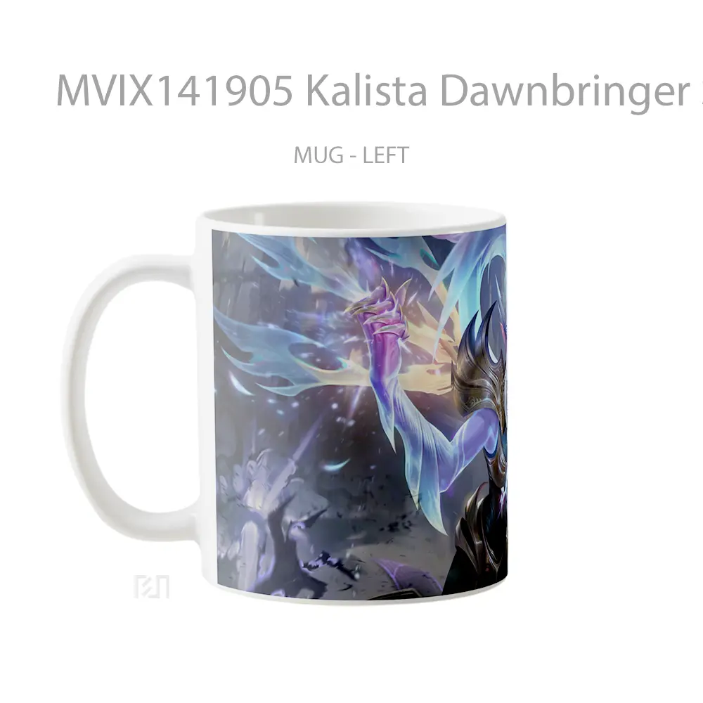 Mug Kalista Dawnbringer Skin Lol Splash Art Cangkir Gamer - All-side / Desain