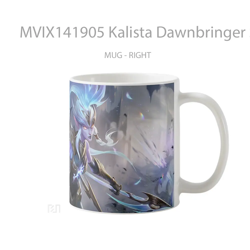 Mug Kalista Dawnbringer Skin Lol Splash Art Cangkir Gamer - All-side / Desain