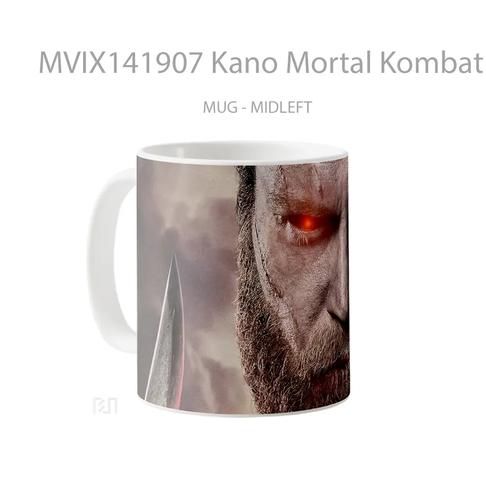 Mug Kano Mortal Kombat 2 Poster Gelas Keramik Unik - All-side / Desain