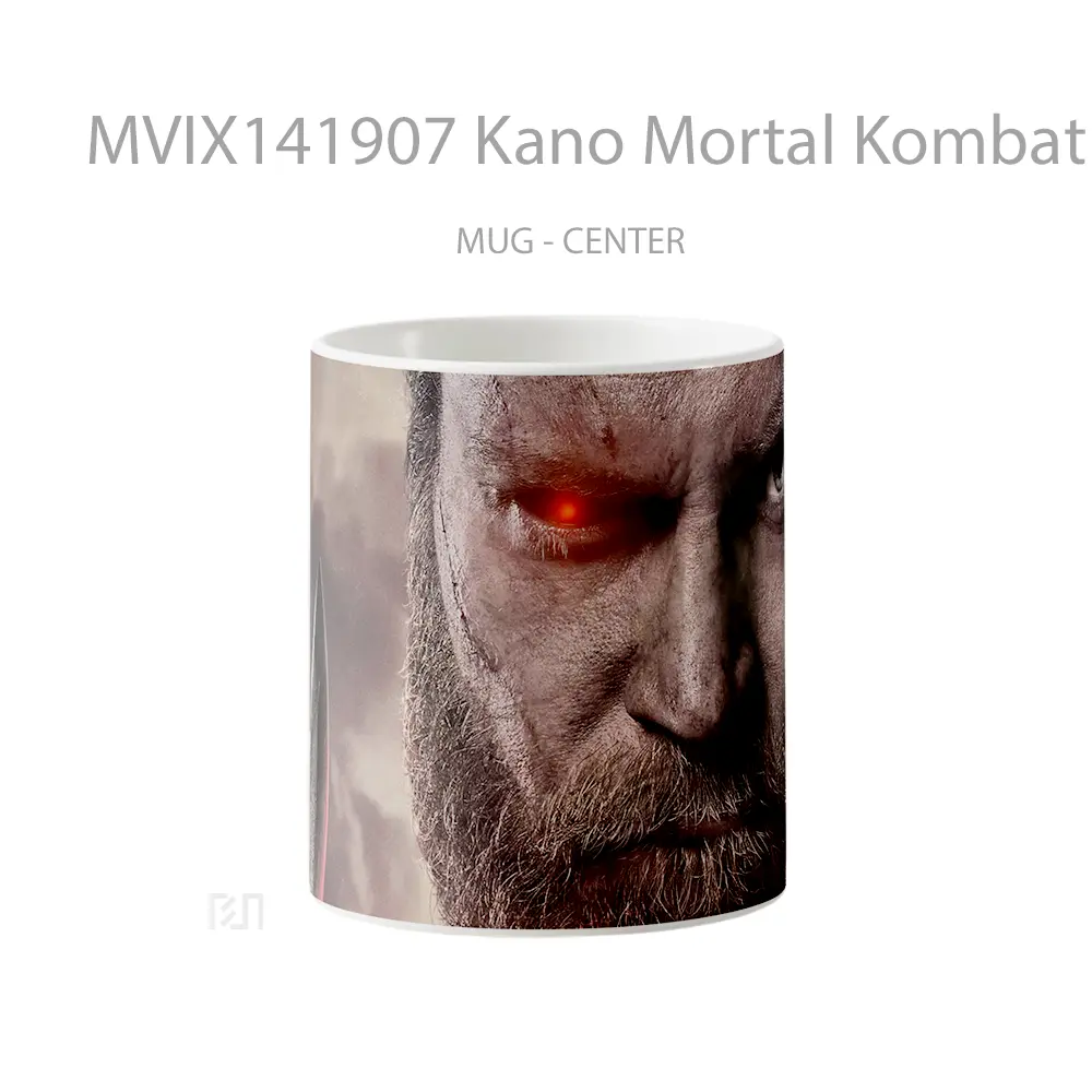 Mug Kano Mortal Kombat 2 Poster Gelas Keramik Unik