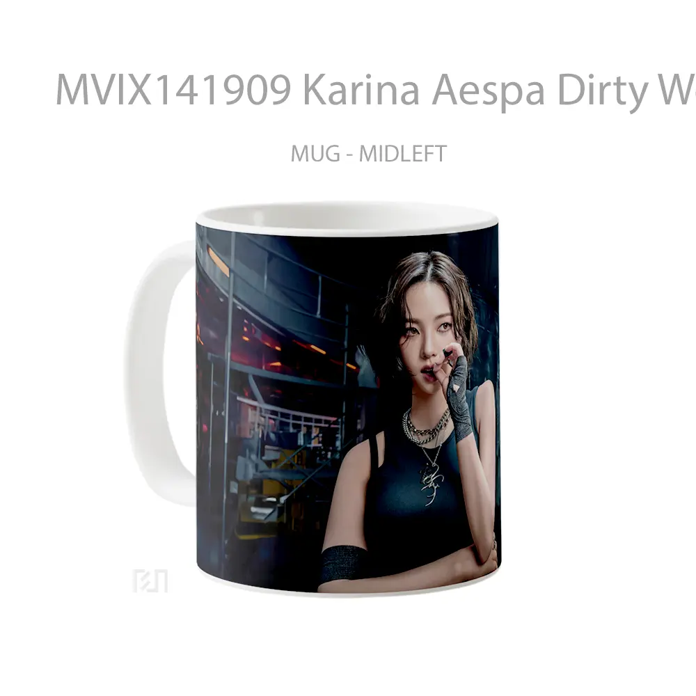 Mug Karina Aespa Dirty Work Iphone 16 Pro Gelas Keramik Unik - All-side / Desain