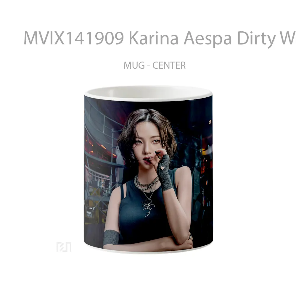 Mug Karina Aespa Dirty Work Iphone 16 Pro Gelas Keramik Unik
