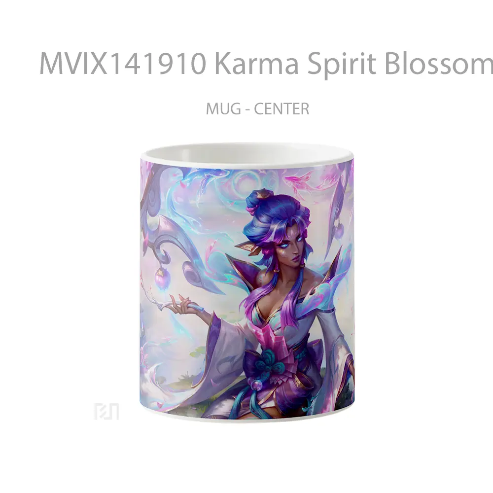Mug Karma Spirit Blossom Skin Lol Splash Art Cangkir Gamer
