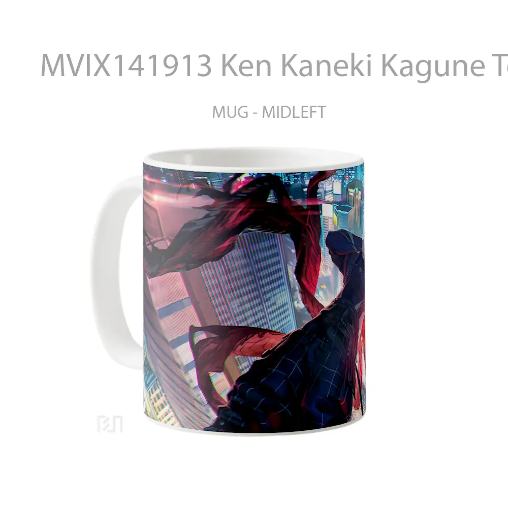 Mug Ken Kaneki Kagune Tokyo Ghoul Gelas Keramik Unik - All-side / Desain
