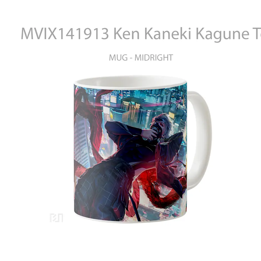 Mug Ken Kaneki Kagune Tokyo Ghoul Gelas Keramik Unik - All-side / Desain