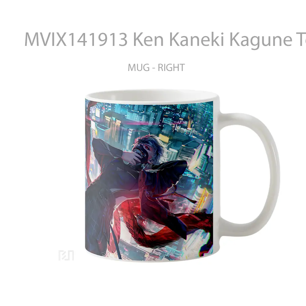 Mug Ken Kaneki Kagune Tokyo Ghoul Gelas Keramik Unik - All-side / Desain