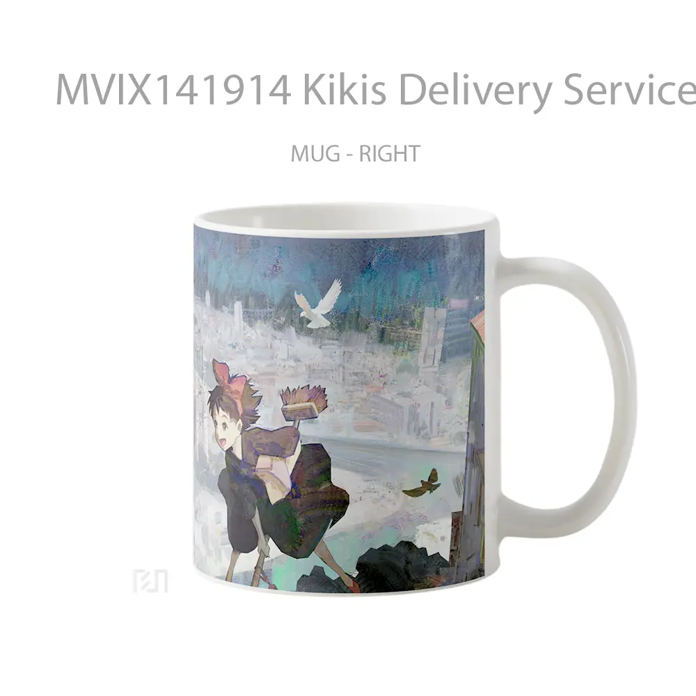 Mug Kikis Delivery Service Anime Girl Witch Cangkir Anime - All-side / Desain