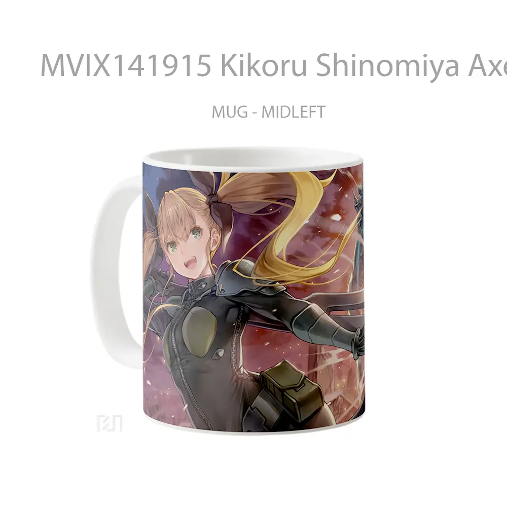 Mug Kikoru Shinomiya Axe Kaiju No 8 Gelas Keramik Unik - All-side / Desain