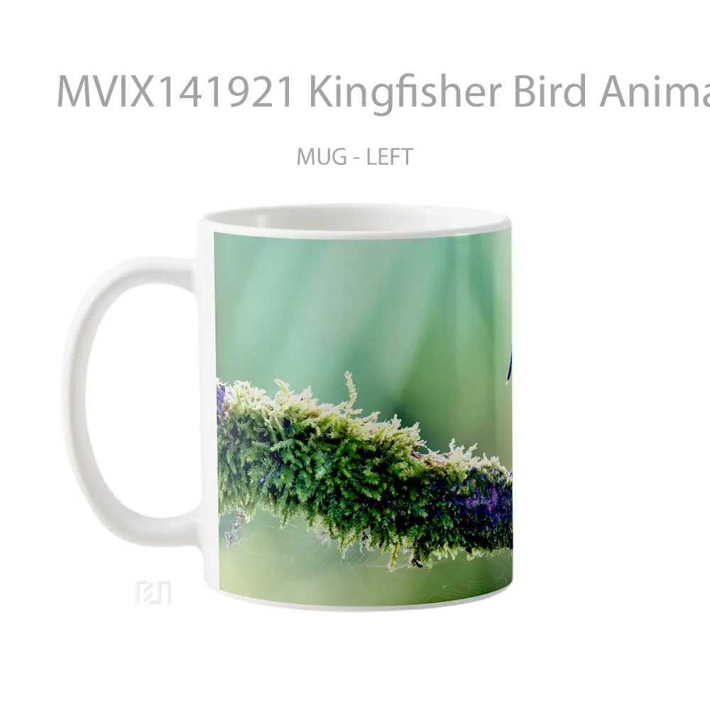 Mug Kingfisher Bird Animal Gelas Hewan Lucu - All-side / Desain