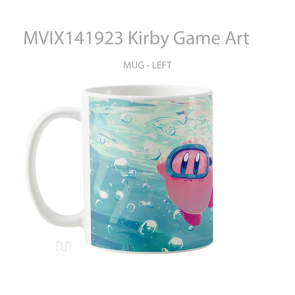 Mug Kirby Game Art Cangkir Gamer - All-side / Desain