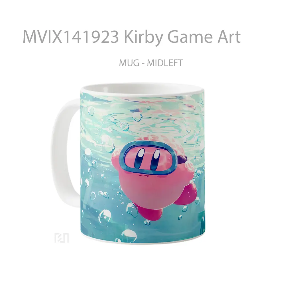 Mug Kirby Game Art Cangkir Gamer - All-side / Desain