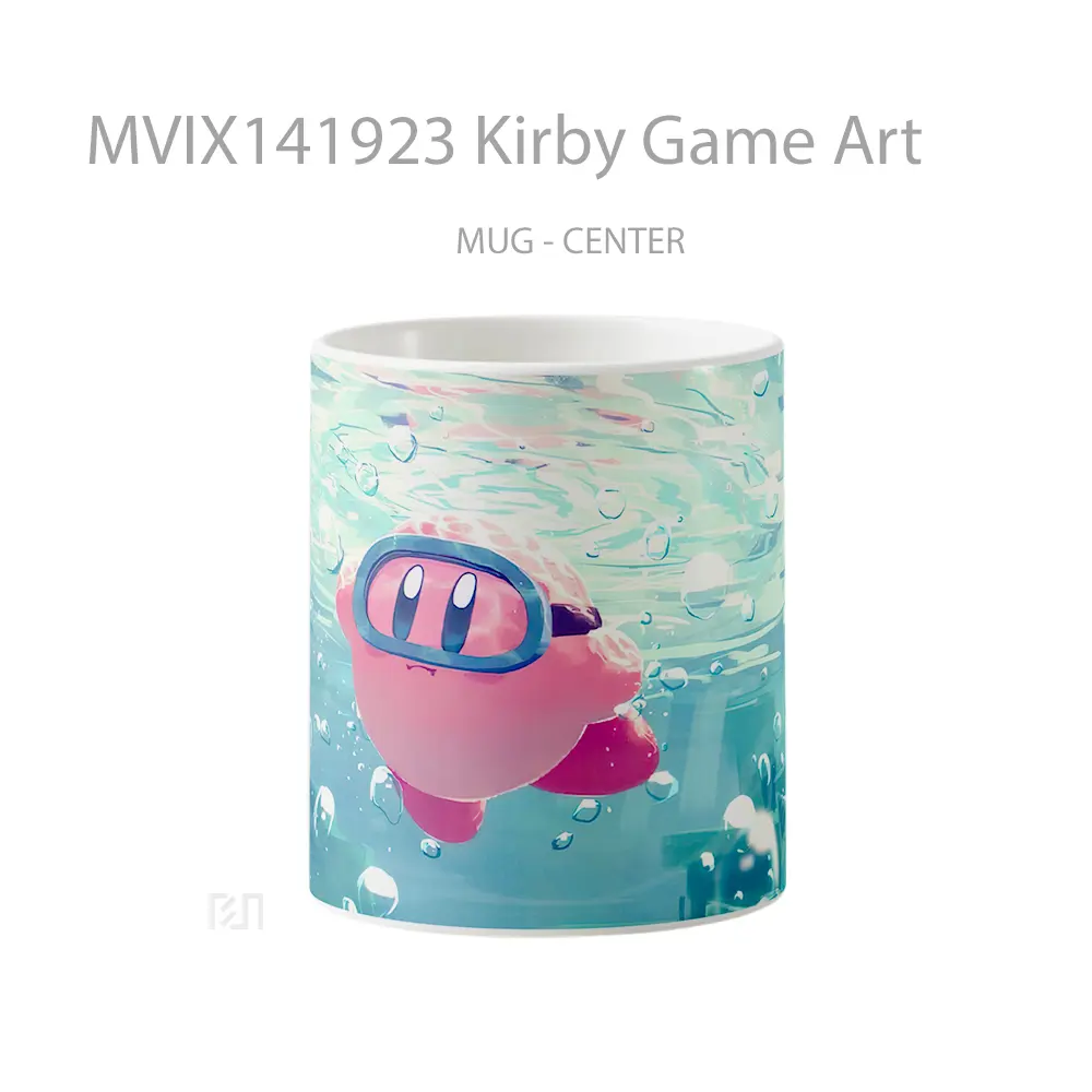 Mug Kirby Game Art Cangkir Gamer