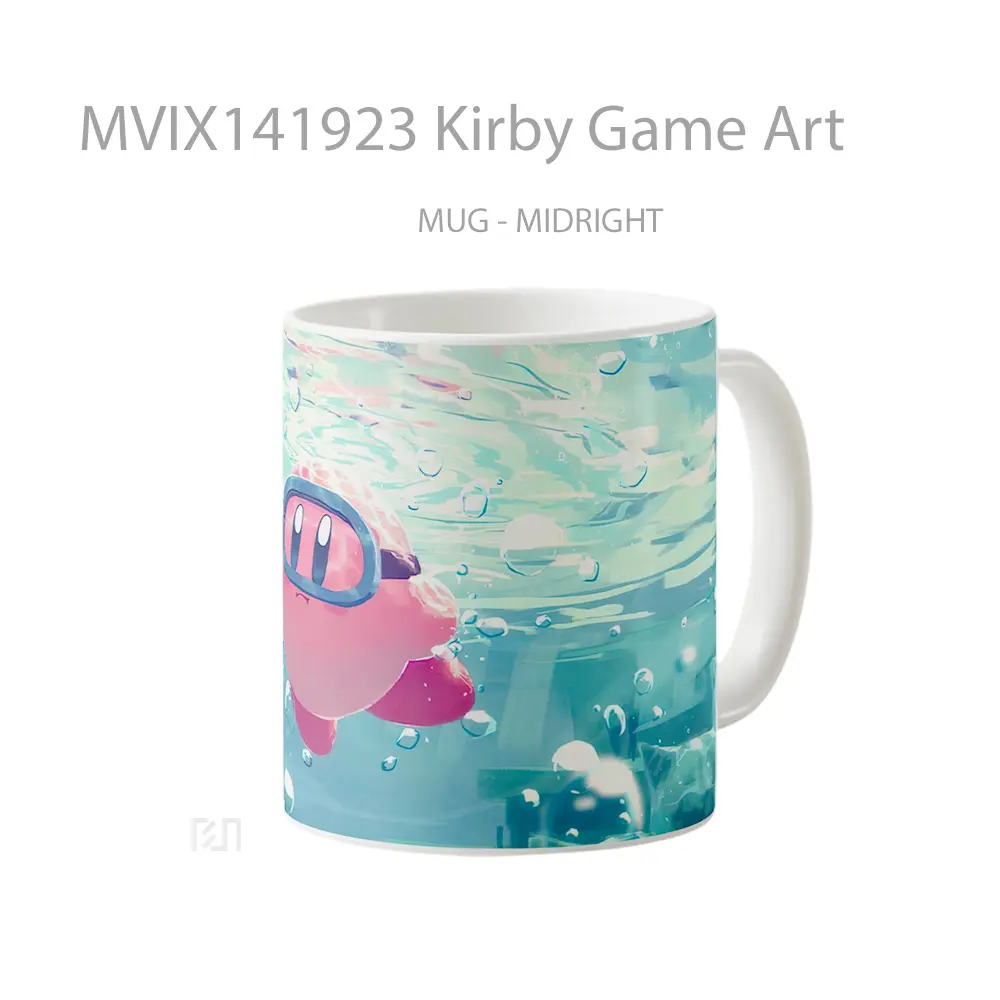 Mug Kirby Game Art Cangkir Gamer - All-side / Desain