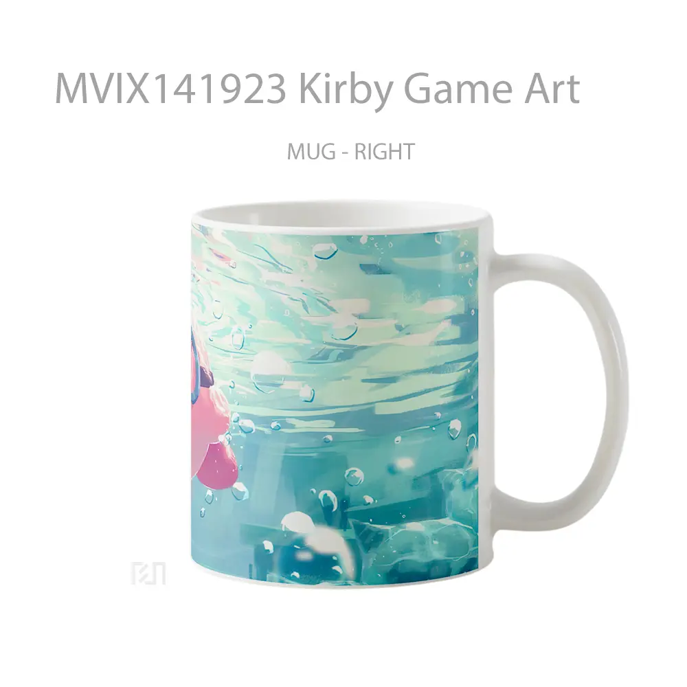 Mug Kirby Game Art Cangkir Gamer - All-side / Desain